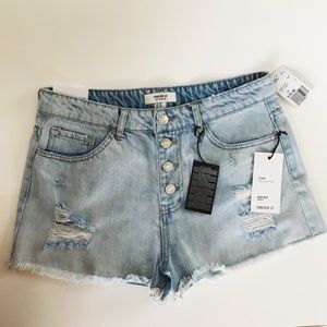 Forever 21 High Rise Denim Jean Shorts